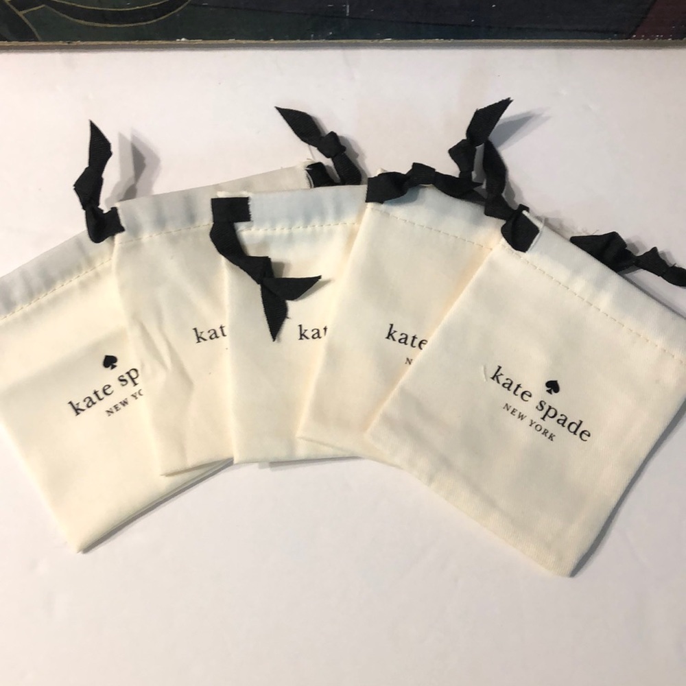 Set of 5 Kate Spade Jewelry Dust bag / Storage Bag